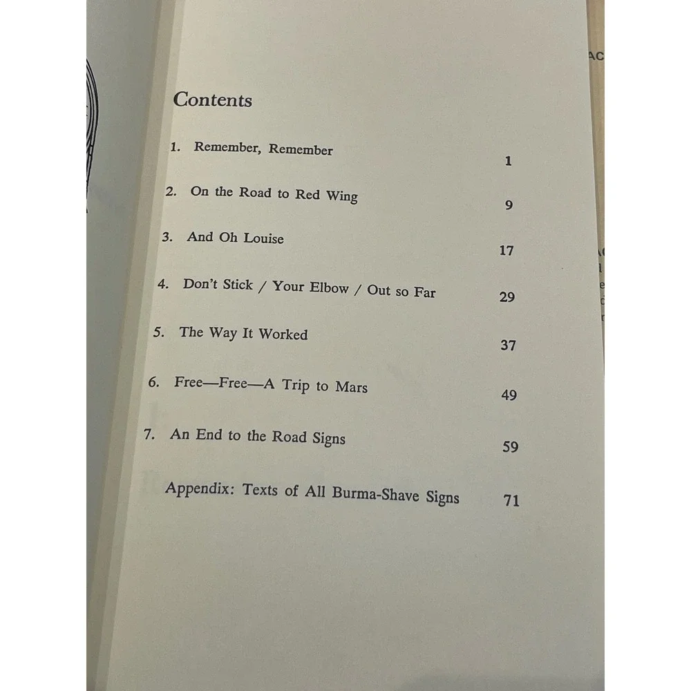 The Verse by the Side of the Road Burma-Shave Signs Jingles Frank Rowsome Jr